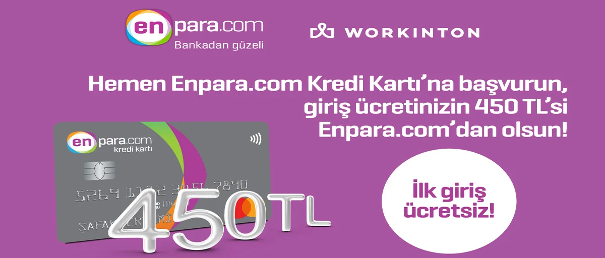 workinton X enpara iş birliği kampanya görseli